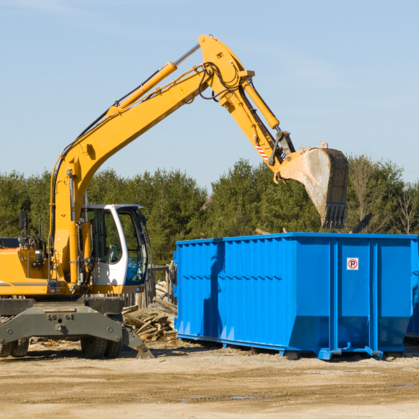 can i choose the location where the residential dumpster will be placed in Crow Wing County Minnesota